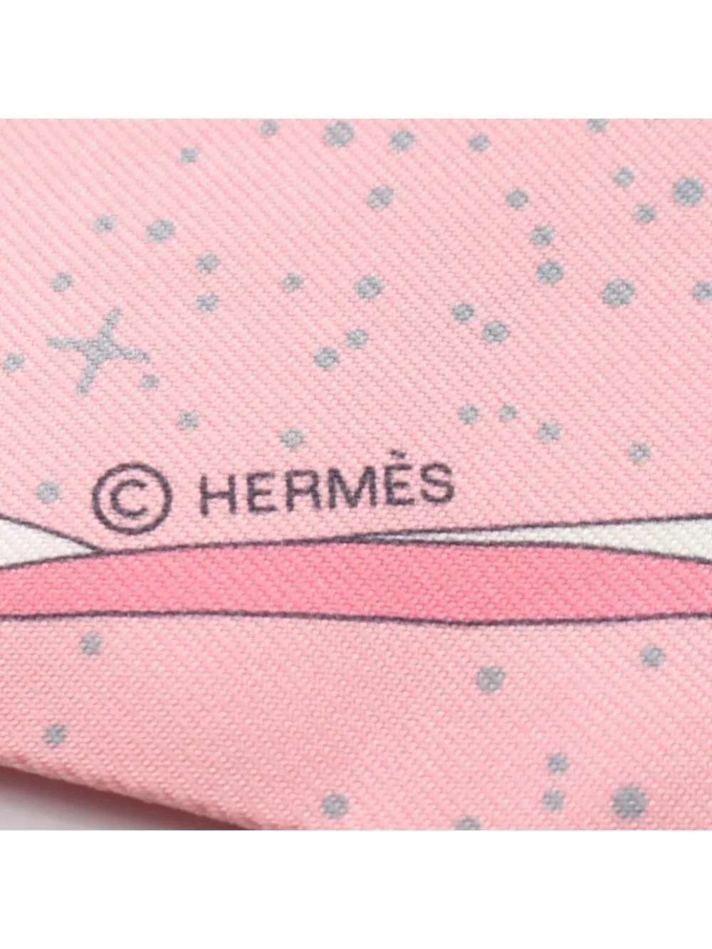 Hermes Scarf Twill Space Derby Silk